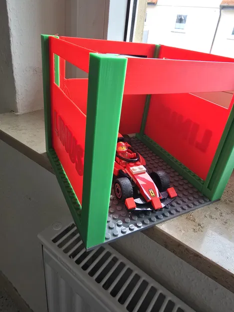 Bến đỗ xe đua không kèm xe (tương thích plate LEGO) - Image 4