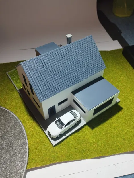 Nhà ở đơn lập hiện đại tỷ lệ H0/1:87 - Image 10