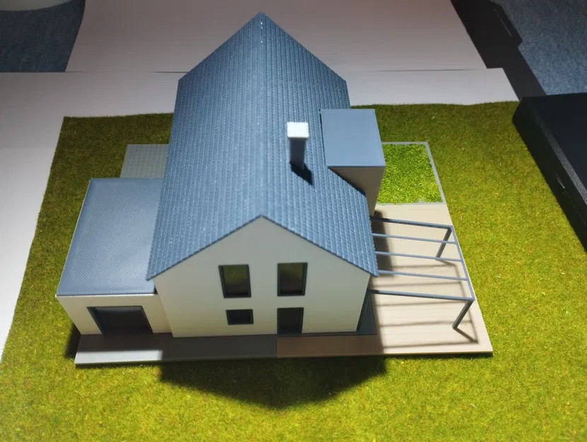 Nhà ở đơn lập hiện đại tỷ lệ H0/1:87 - Image 14