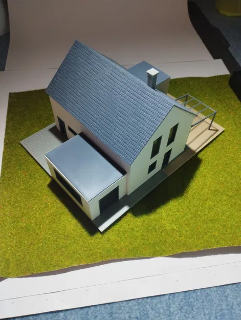 Nhà ở đơn lập hiện đại tỷ lệ H0/1:87 - Image 15