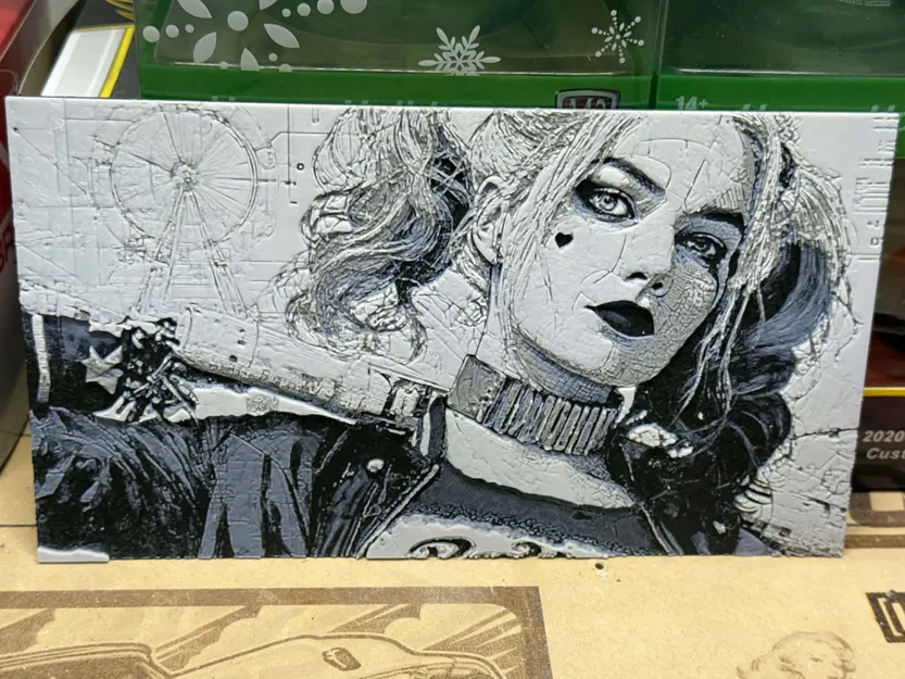 Harley Quinn – Tranh Pop Art In 3D - Image 1