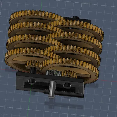 Hộp số (Gear Box) 7 cặp bánh răng tỉ lệ 1:4