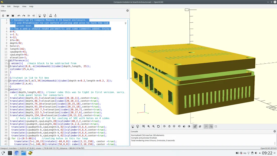 Vỏ hộp cho Raspberry Pi Compute Module 4 IO Board - Image 1