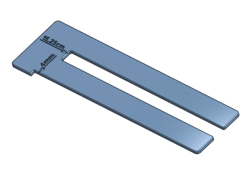 Thước đo bóng bàn cho lưới và mặt vợt (rubber) - Image 2