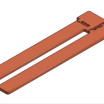 Thước đo bóng bàn cho lưới và mặt vợt (rubber)