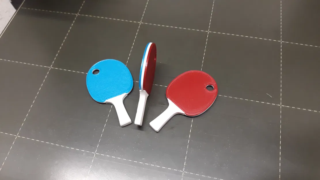 Móc khóa bóng bàn (Table tennis keychain) - Image 2