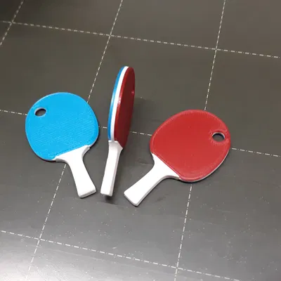 Móc khóa bóng bàn (Table tennis keychain)