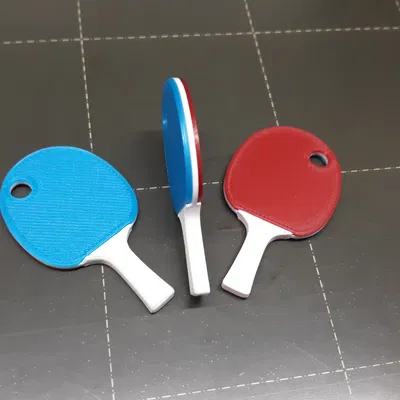 Móc khóa bóng bàn (Table tennis keychain)