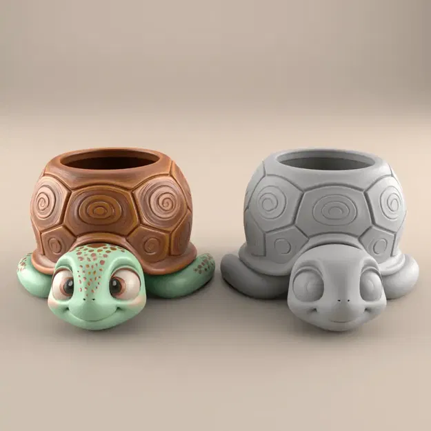 Chậu Rùa Cute Turtle Planter Urn – Hộp Kẹo/Chân Nến/Đồ Đựng Dễ Thương - Image 1