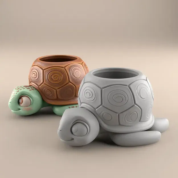 Chậu Rùa Cute Turtle Planter Urn – Hộp Kẹo/Chân Nến/Đồ Đựng Dễ Thương - Image 3