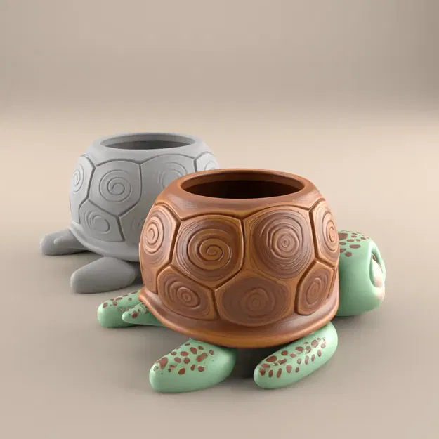 Chậu Rùa Cute Turtle Planter Urn – Hộp Kẹo/Chân Nến/Đồ Đựng Dễ Thương - Image 5
