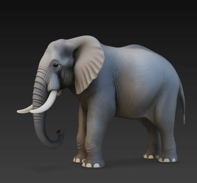 Voi (Elephant) – Mô hình 3D - Image 4