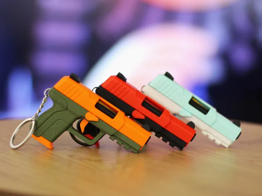 Móc khóa Fidget FN Five-seveN – Đồ chơi kéo slide - Image 5