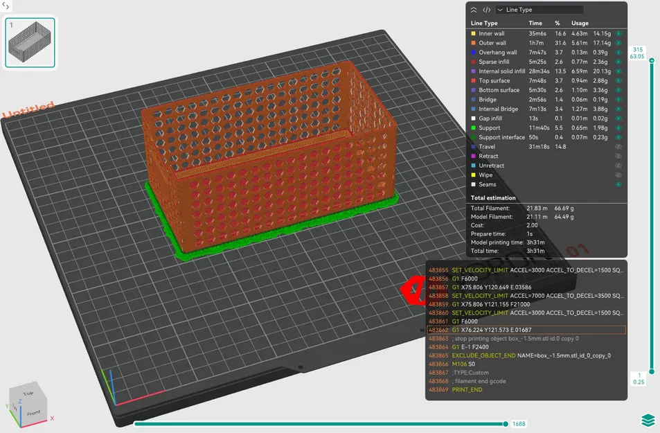 Hộp xếp chồng Honeycomb in 3D (ít vật liệu hơn) | REMIX - Image 7