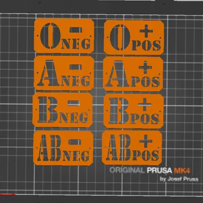 Panel MOLLE phát sáng nhóm máu chiến thuật (Glow-in-the-dark) - Molle tactical luminous blood group panel