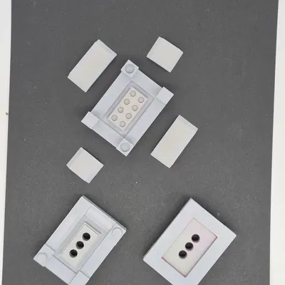 Khuôn in 3D để đúc khối PDMS 4x2