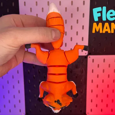 Cáo Dễ Thương Khớp Nối Print-in-Place – Không Cần Supports