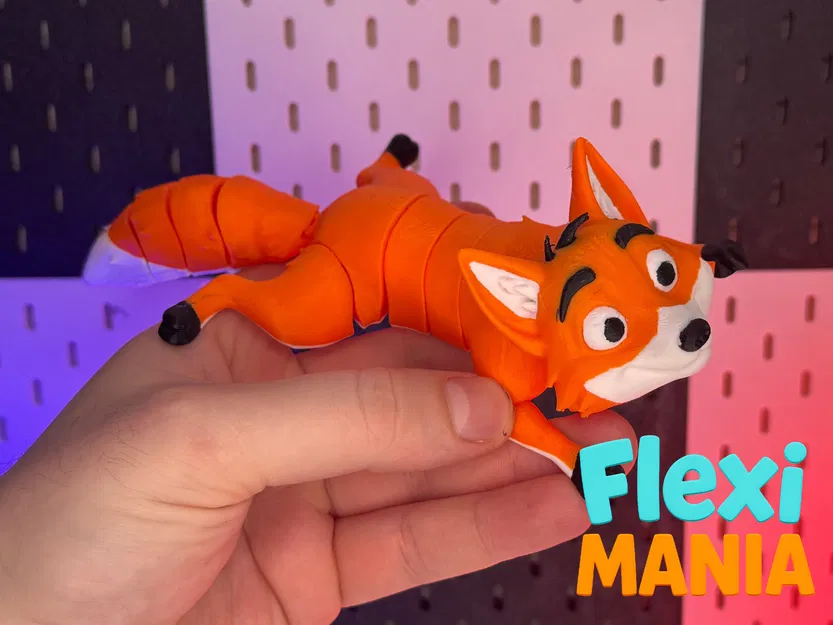 Cáo Dễ Thương Khớp Nối Print-in-Place – Không Cần Supports - Image 4