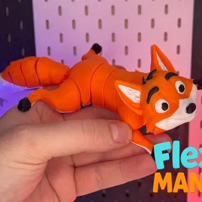 Cáo Dễ Thương Khớp Nối Print-in-Place – Không Cần Supports