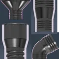 Đầu nối & chia ống vacuum Parametric (Fusion 360) - Thumbnail 1