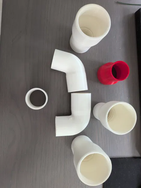 Đầu nối & chia ống vacuum Parametric (Fusion 360) - Image 2