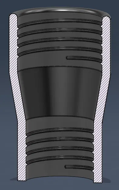 Đầu nối & chia ống vacuum Parametric (Fusion 360) - Image 4