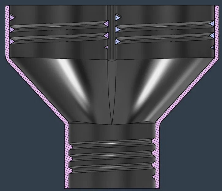 Đầu nối & chia ống vacuum Parametric (Fusion 360) - Image 6