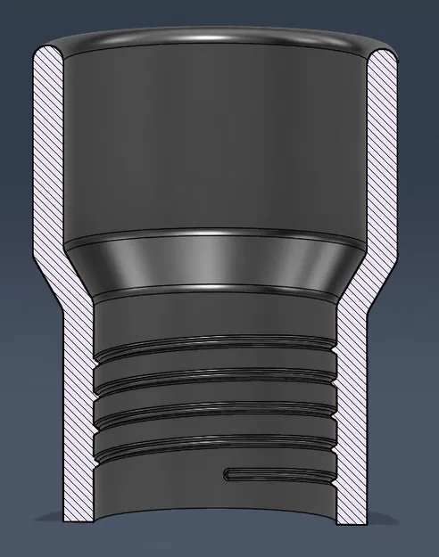 Đầu nối & chia ống vacuum Parametric (Fusion 360) - Image 11