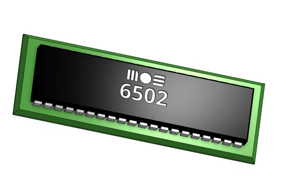 6502 Model/Display Badge – Mô hình trưng bày CPU 8-bit huyền thoại - Image 1