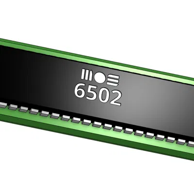 6502 Model/Display Badge – Mô hình trưng bày CPU 8-bit huyền thoại