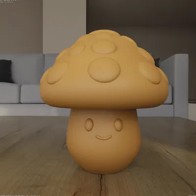 Mẫu STL In 3D Nấm Toadstool Kawaii Dễ Thương (Cute Kawaii Mushroom)