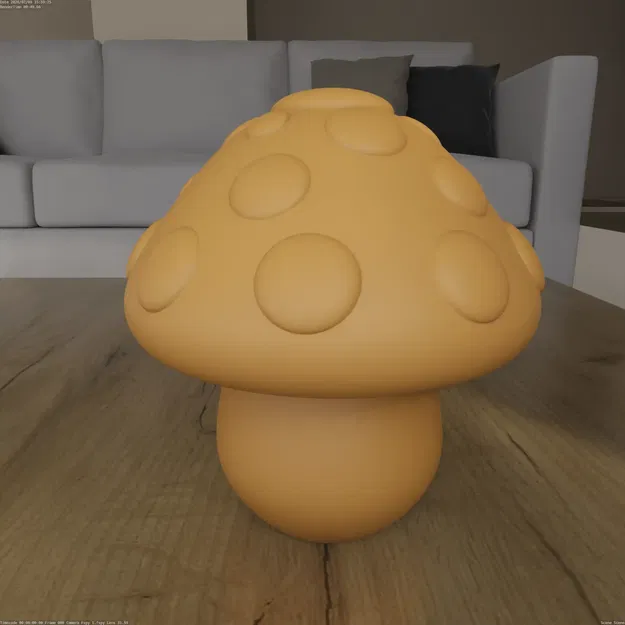 Mẫu STL In 3D Nấm Toadstool Kawaii Dễ Thương (Cute Kawaii Mushroom) - Image 5