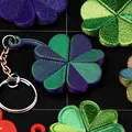 Móc khóa cỏ bốn lá dẻo (Flexible Four Leaf Clover Keychain) - Thumbnail 3