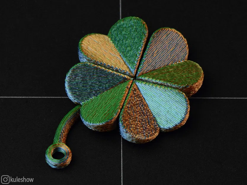 Móc khóa cỏ bốn lá dẻo (Flexible Four Leaf Clover Keychain) - Image 5