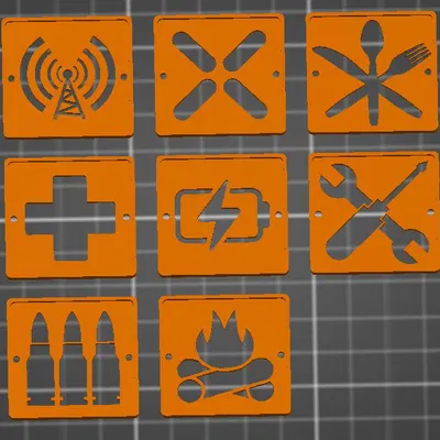 Panel Molle phát sáng cho trang bị chiến thuật (Molle light panel tactical equipment)