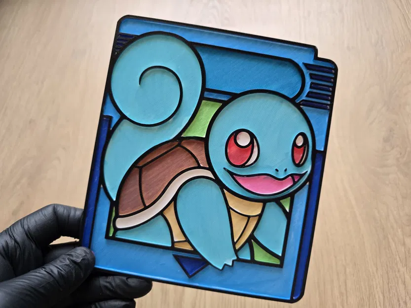 Squirtle Gamecard Pokemon Coloring – Thẻ game tô màu Pokémon Squirtle - Image 2