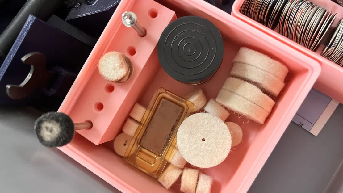 Hộp Gridfinity cho Dremel: đánh bóng và chà nhám - Image 1