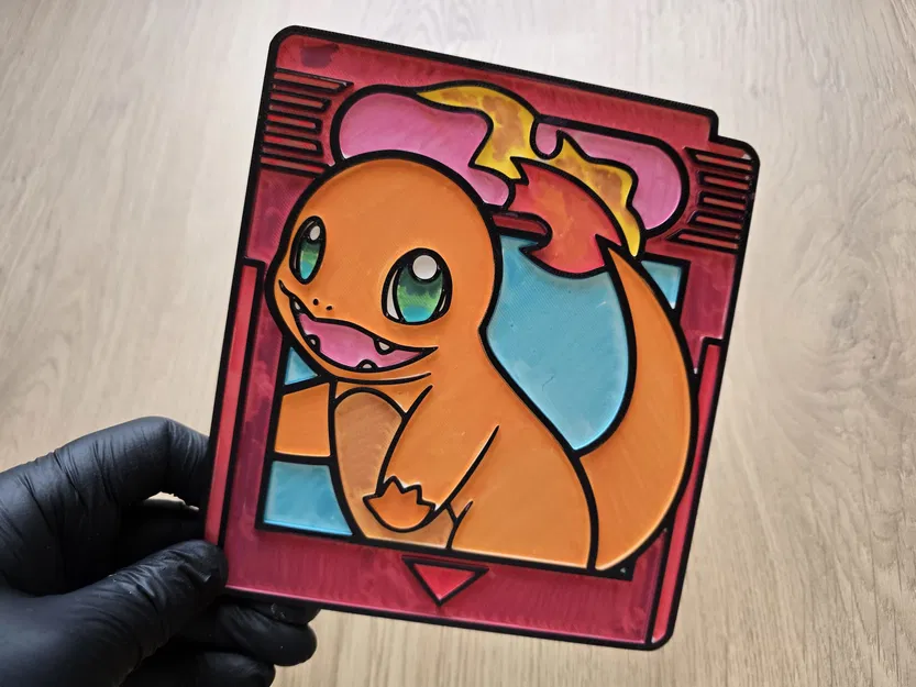 Charmander Gamecard Pokemon – Đồ thủ công tô màu - Image 2