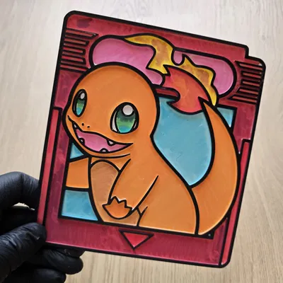 Charmander Gamecard Pokemon – Đồ thủ công tô màu