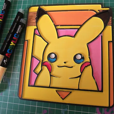 Thẻ Gamecard Pikachu Pokemon – Đồ chơi tô màu thủ công