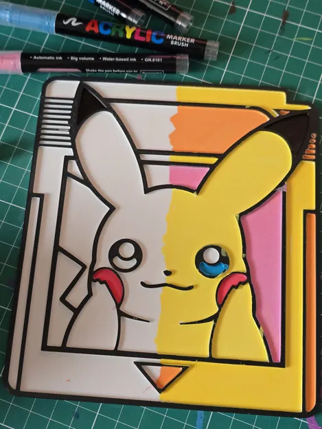 Thẻ Gamecard Pikachu Pokemon – Đồ chơi tô màu thủ công - Image 4