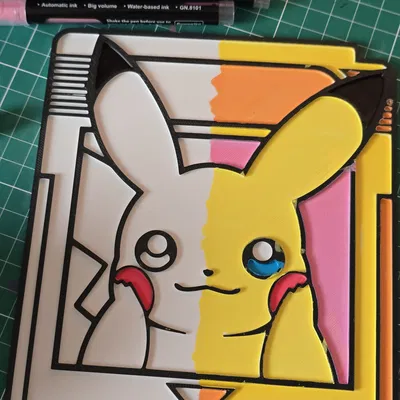 Thẻ Gamecard Pikachu Pokemon – Đồ chơi tô màu thủ công