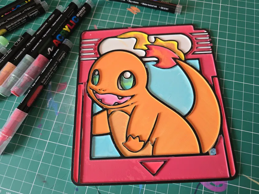 Charmander Gamecard Pokemon – Đồ thủ công tô màu - Image 4
