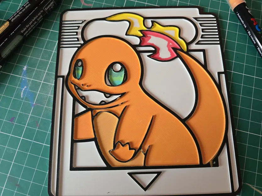 Charmander Gamecard Pokemon – Đồ thủ công tô màu - Image 5