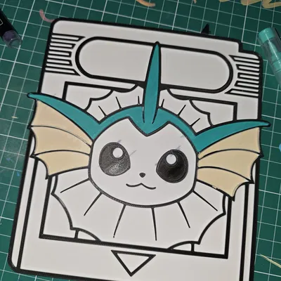 Thẻ Gamecard Vaporeon Pokemon để Tô Màu