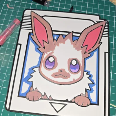 Thẻ game Eevee (Pokemon) để tô màu