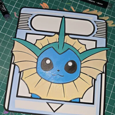 Thẻ Gamecard Vaporeon Pokemon để Tô Màu