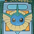 Thẻ Gamecard Vaporeon Pokemon để Tô Màu - Thumbnail 4