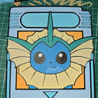 Thẻ Gamecard Vaporeon Pokemon để Tô Màu