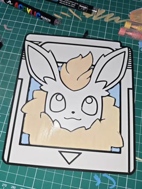 Gamecard Pokémon Flareon để Tô Màu - Image 2